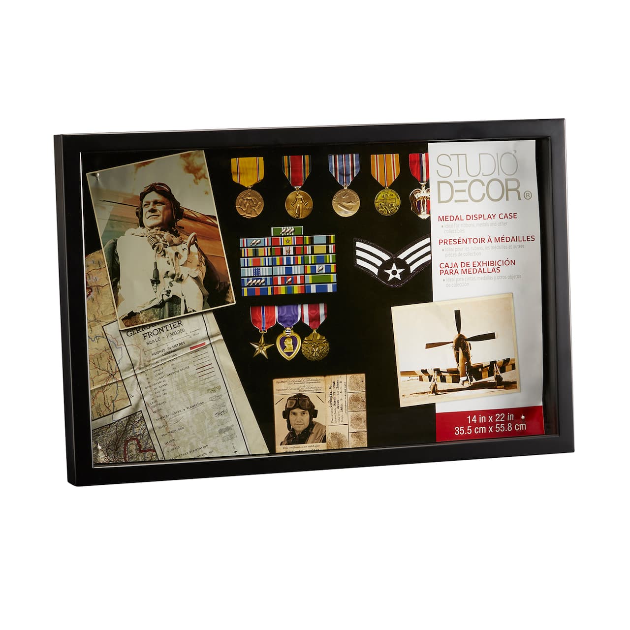 8 Pack: Black Medal 14" x 22" Shadow Box by Studio Décor®